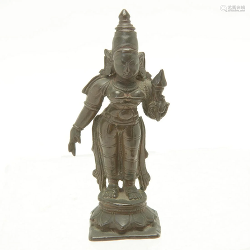 Cast Bronze Indian Figure of a Deity.