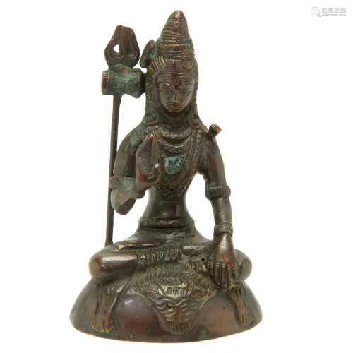 Cast Bronze Statue of Indian Buddha 16th Ce…