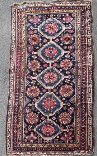 Antique Persian Bahktiari Lori Rug
