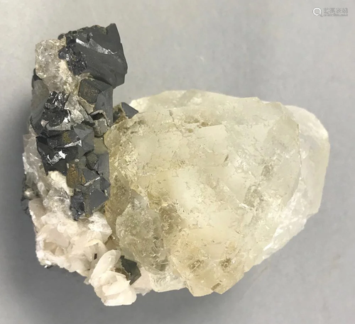 Clean Fluorite on Sphalerite