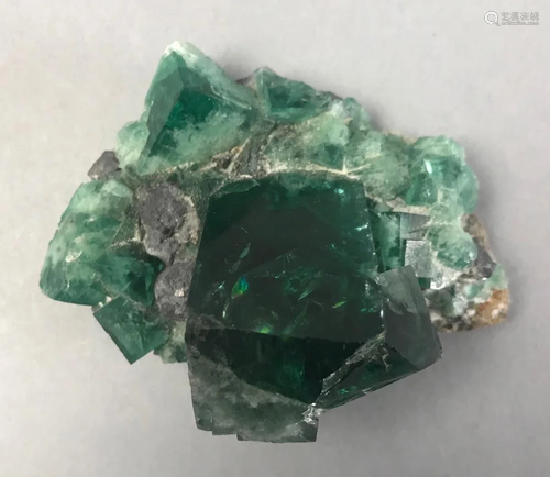 Green Fluorite Cluster