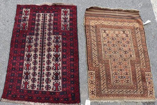 Two Baluchistan Prayer Rugs