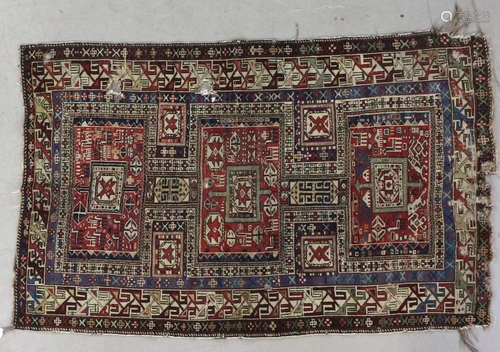 Antique Caucasian Shirvan Rug