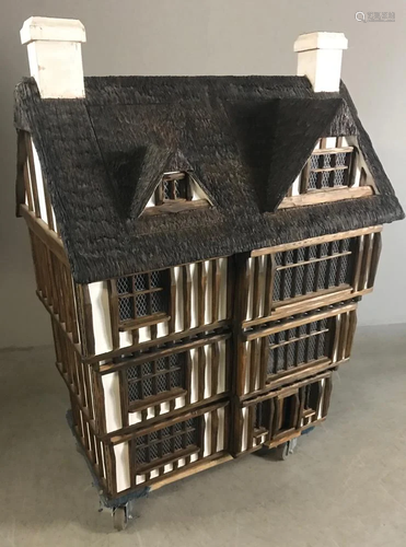 20thC English Tudor Style Dollhouse