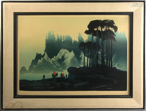 Elton Bennett, The Distant Shore, Serigraph