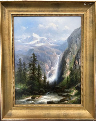 Albert Bierstadt, Yosemite Park, Oil on Can…