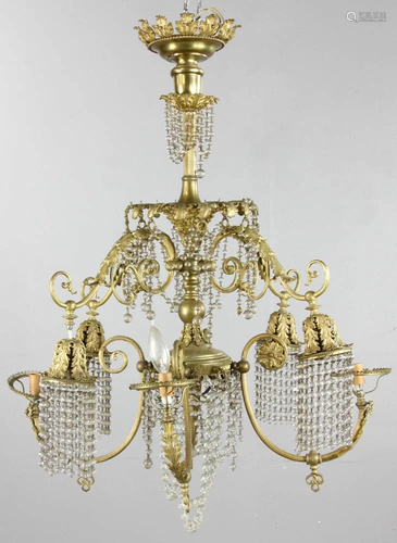 Antique Brass Chandelier