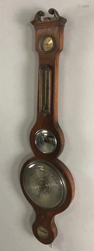 Antique Mahogany Barometer