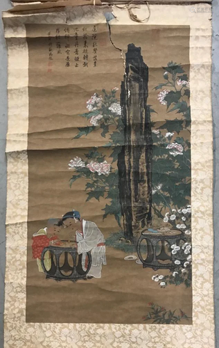 Old Chinese Scroll Painting