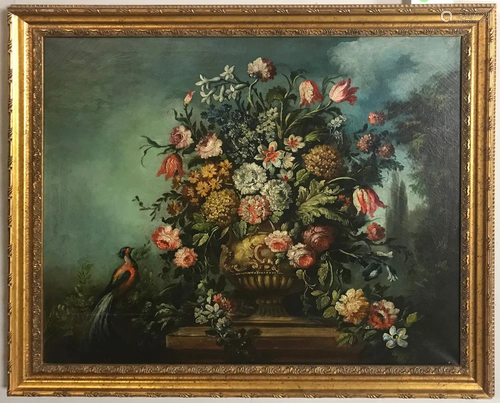 Large Dutch Style Still Life, Oil on Canvas