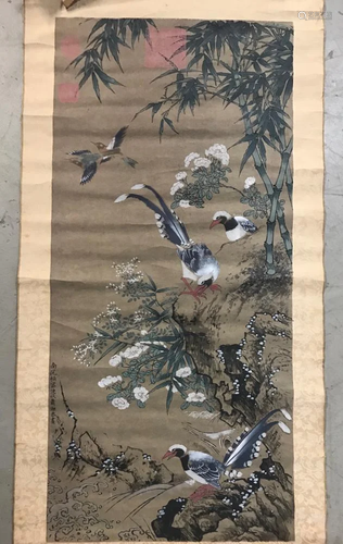 Old Chinese Scroll Painting