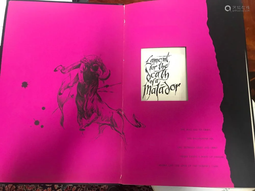 Lament for the Death of a Matador, First Edition