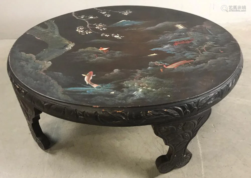Black Lacquered Low Table