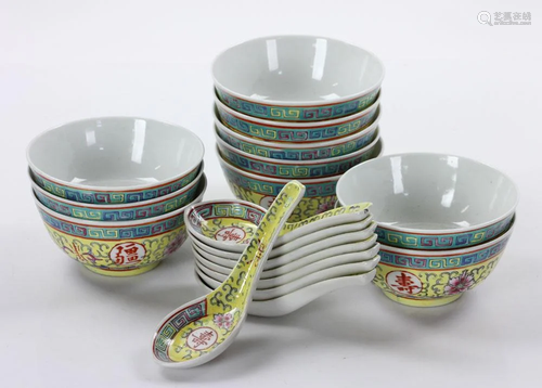 20th C. Asian Bowls and Spoons