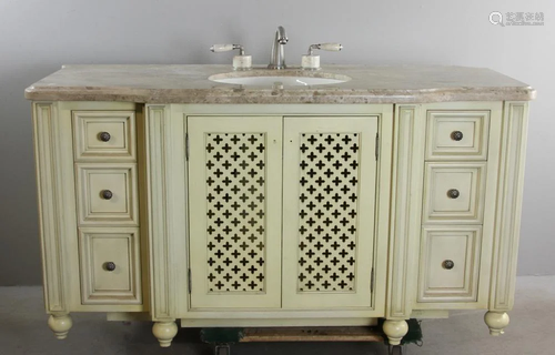 Marble Top Vanity with Sink