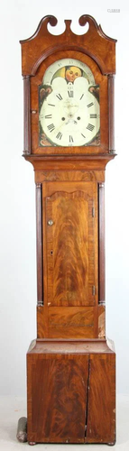 American Mahogany Long Case Clock, Yates