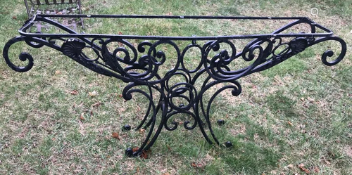 Black Wrought Iron Pier Table