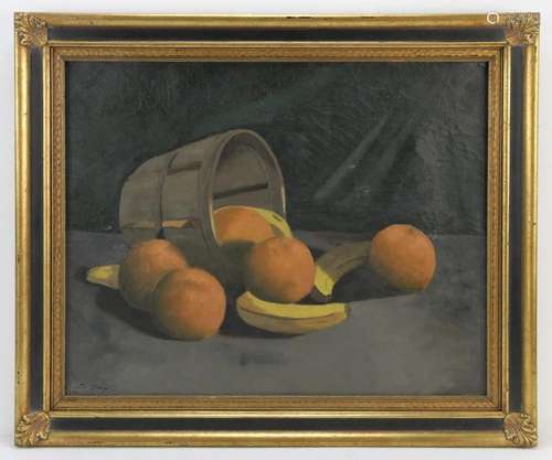 Still Life of Fruit, Oil on Canvas