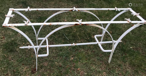 Mid Century Style Metal Painted Foyer Table