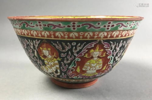 Siamese Porcelain Benjarong Bowl