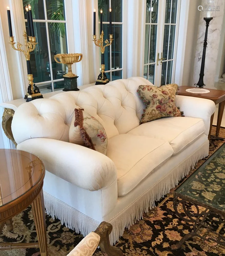 Custom Ivory Sofa