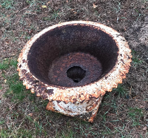 Victorian Cast Iron Low Urn