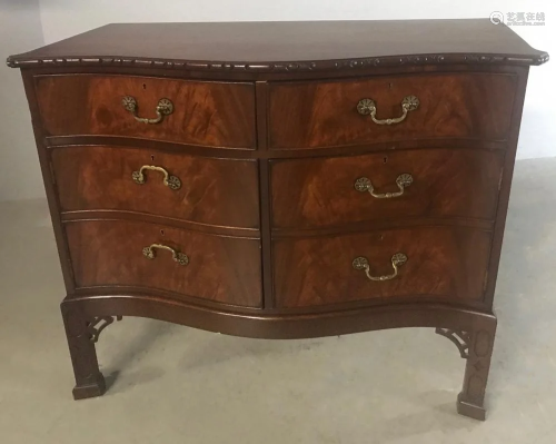 Fine Chippendale Style Mahogany 6 Drawer …