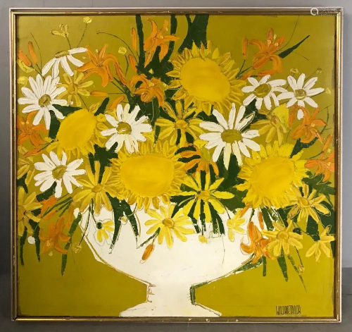 Patricia Waldrip-Taylor, Flowers, Oil on Ca…