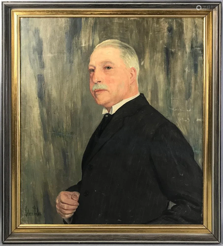 Helene Dufau, Portrait of Gentleman, Oil…