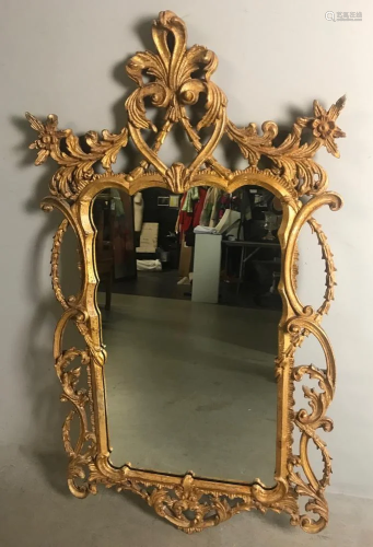 French Gilt Wood Mirror