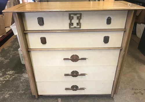 Chinese Deco Style Tall Chest