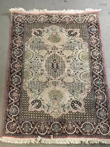 Fine Turkish Tabriz Style Hand Woven Rug