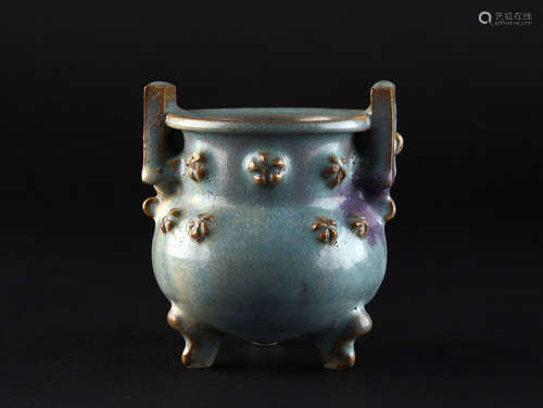 A JUN  KILN  INCENSE  BURNER    IN  SONG  DYNASTY