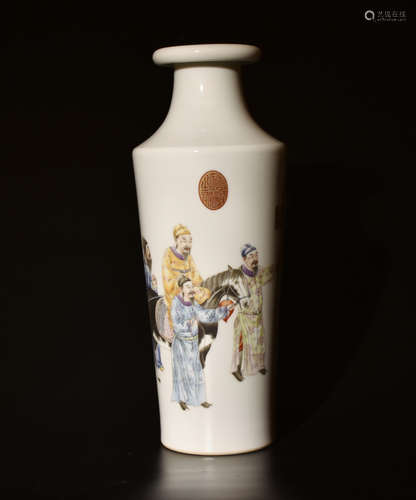 AN ENAMEL   CHARACTER   BOTTLE  IN THE  REPUBLIC   OF   CHINA