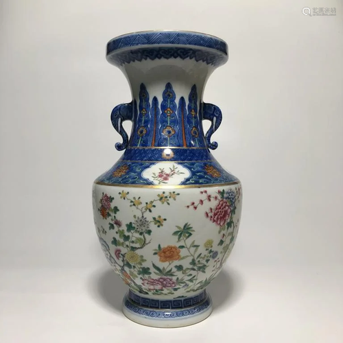 Chinese Famille Rose Porcelain Vase