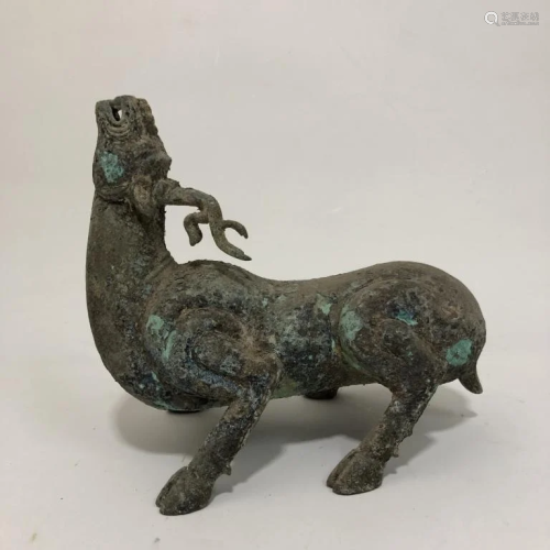 Chinese Bronze Beast Censer