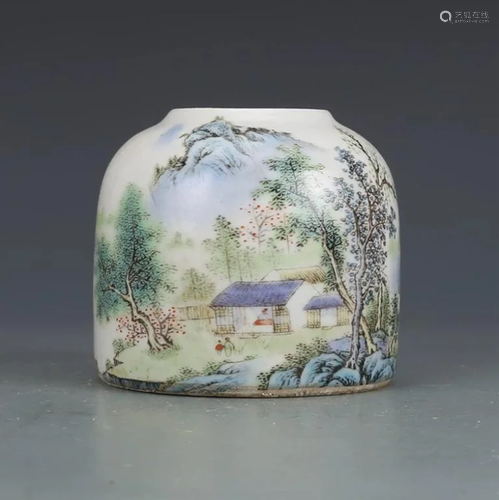 Chinese Famille Rose Porcelain Washer,Mark