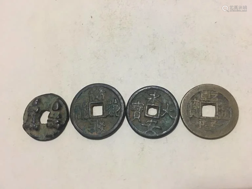 Four Chinese Coins