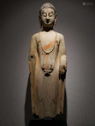 北齐 石雕释迦牟尼像