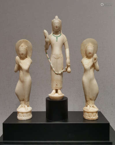 北齐  石雕菩萨组像