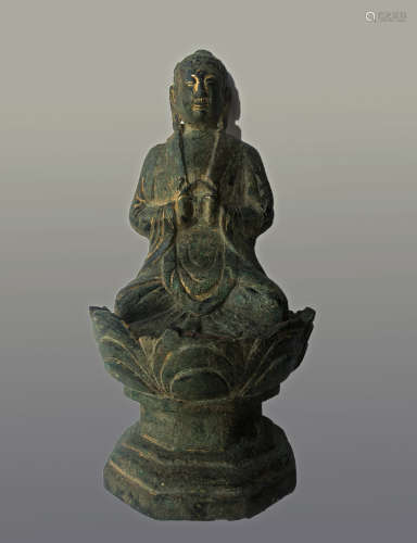 辽代  铜鎏金菩萨像