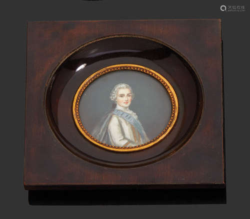 Miniature ronde “Portrait du Comte d'Artois” XXème…