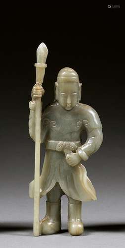 A jade figure, China, 20th century. H. 8 7/8 in.