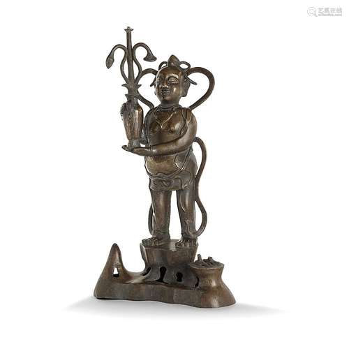 GRANDE STATUETTE D'ATTENDANT OU D'ENFANT HOHO