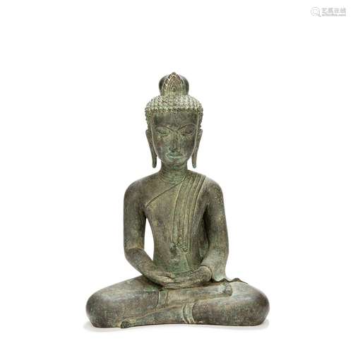 GRANDE STATUETTE DE BOUDDHA SHAKYAMUNI