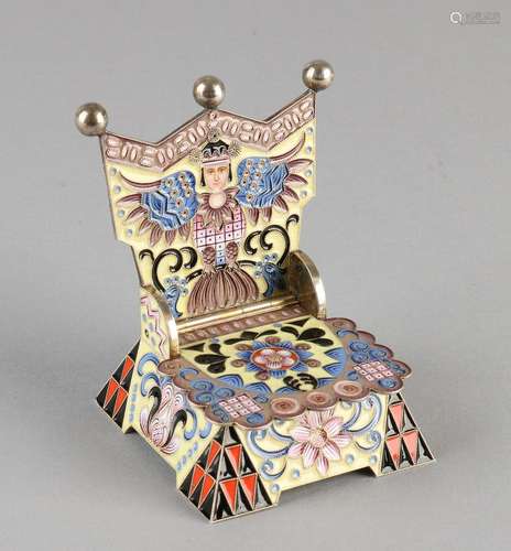 Silver gilt throne, 88 zolotniks, decorated with