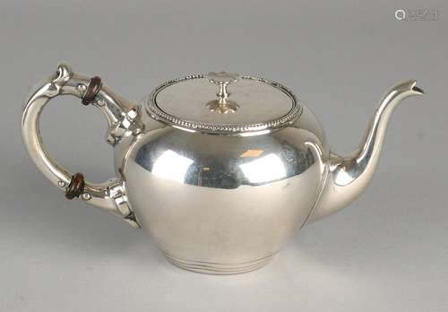 Silver espresso coffee jug, 833/000, sphere model