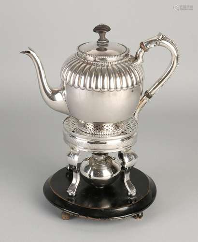 Beautiful silver teapot on Comfoor, 833/000. Teapot