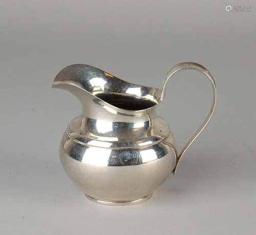 Silver milk jug, 934/000, Empire, sphere model placed