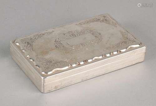 Silver tobacco box, 835/000, rectangular model